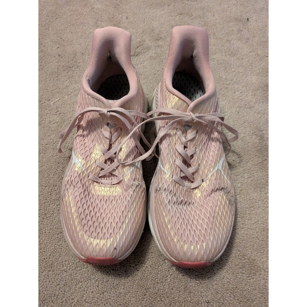 Allswift Womens Running Shoes Pink Rose Gold Metallic Mesh Sneakers Size 9